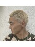 メンズ◆easy punk,drill◆イージーパーマ+カット＋ブリーチ　￥17000