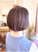 40代50代60代/白髪染め/裾グラデーションボブ