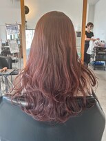 ラヴィ(LaVie produced by ApaKabar)&nbsp;ロングスタイル×ピンクカラー