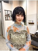 ぱつっとボブ  ボブ ボブパーマ  艶カラー 福岡美容室