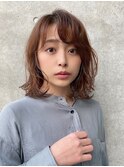 大人可愛い　バルーンボブ　ゆるウェーブ