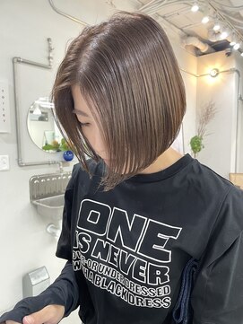 ヘアー アイス カンナ(HAIR ICI Canna) コンパクトボブ/大人女子におすすめ/ミニボブ/束感カット