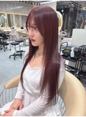 黒髪カタログ/オリーブグレー/小顔に見せるヘア/クラゲヘアー
