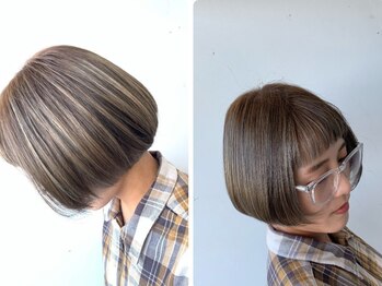 グリンプス 大濠店(Glimpse)の写真/繰り返す白髪染めも安心!酸化ダメージを防ぎ、頭皮を守る。髪を育むカラー剤で艶やかに染まる上質白髪染め