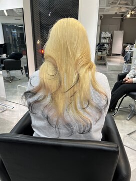 リンドトウキョウ ウメダ(LINDO TOKYO) 梅田/茶屋町/抜きっぱなしブロンド/デザインカラー