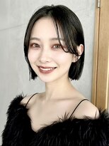 ナチュラル金山(NATURAL)&nbsp;髪でも重くない！『艶ボブ×切りっぱなしライン』で垢抜け