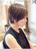 大人ショート×襟足スッキリショート前髪あり