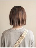艶カラー+大人ボブ