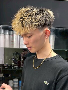 メゾンフォーメン 心斎橋店(Maison for men) フリンジカット/ブリーチ/ハイトーン