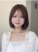 美髪レイヤーカット/くびれ巻き髪/ベージュカラー/縮毛矯正