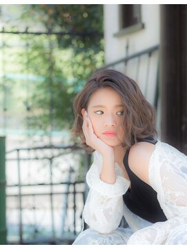 ミエル ヘア 新宿(miel hair) 【mielhair新宿】こなれ感重視のアッシュグレーカラー☆★