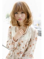 フォルテ 藤枝エピ店 ハイトーンで魅せるキュートミディアムスタイル【FORTE epi】