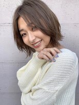 【mee.】ハセガワヒトシベージュ外ハネミディアム☆表参道