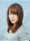内巻きナチュラルロング20代/30代/40代/庭瀬