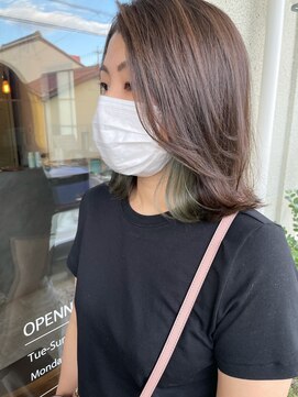 ブランココ(BlanCoCo) イヤリングカラー♪オリーブグレージュ