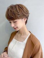 オーブ ヘアー ロッコ 松江店(AUBE HAIR rocco) 20代・30代_透けブラウンショート