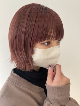 リコ ヘアアンドリラクゼーション 名駅店(LICO HAIR&RELAXATION) ピンクオレンジカラー 名古屋駅/名駅