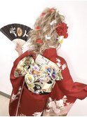 #成人式 #振袖 #ヘアセット