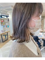 パーク(PAAQ)&nbsp;【paaq　misa】オリーブグレージュ　切りっぱなしBOＢ