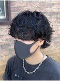 新潟メンズパーマ　波巻きパーマ　波巻きウルフ