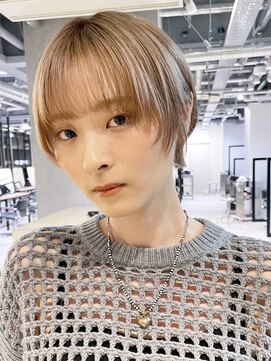 アイティーバイアルバム 松戸店(IT by ALBUM) カジュアルショート_マチルダボブピンクベージュ_ba461361