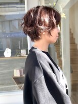 ロンドネートゥル 新潟(Lond naitre)&nbsp;ウェーブパーマショートウォームベージュ［新潟/万代］