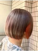 【ミニボブ/イヤリングカラー/インナーカラー】20代30代40代50代