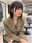 【lilley 稲永麻衣】切りっぱなしボブ+天神韓国ヘア