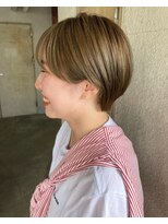 ガーデンヨコハマ(GARDEN YOKOHAMA)&nbsp;丸み　マッシュショート　ブリーチなし　オリーブベージュ　美髪