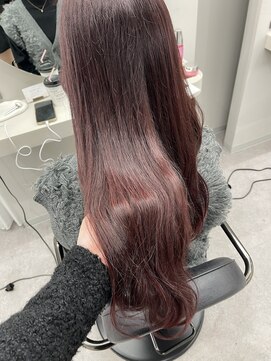 天神美容室 『福岡美容室ayana』韓国ヘア/チェリーレッド/当日予約/レイヤー