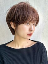 ビューブルー 亀戸錦糸町(VIEW BLUE)&nbsp;美髪シアーカラーピンクブラウンショートカット切りっぱなしボブ