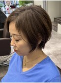 自由が丘白髪ぼかしブラウンベージュカラーグレイカラーブリーチ
