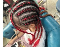 マーメイドヘアー(mermaid hair)の雰囲気（コーンロウやブレイズもやってます☆）