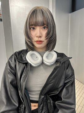 ペレ 梅田(PELE) 黒髪/ボブルフ/ネビージュ/小顔/ワンレン/梅田/髪質改善/前髪