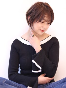 オーロ 宝塚店(ORO) 20代30代40代50代ボブルフネビージュ小顔ワンレンショート