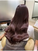 ブリーチなしWカラー◎ピンクブラウン