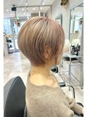 40代50代　大人のハイトーンショート　秦野