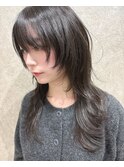 ハイレイヤーハッシュカットロングウルフ