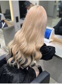 ブロンドエクステ