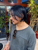 ヲタク(wotaku.)&nbsp;ネイビーカラーブルーブラックダークブルーダブルカラーメンズ