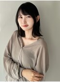 外ハネスッキリボブ