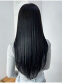 韓国ヘアロング顔周りレイヤーおくれ毛グレージュ_ba556321