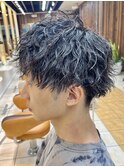 20代◎縦落ちパーマ刈り上げ無造作マッシュ
