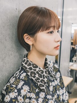 ガーデン 渋谷(GARDEN) ショート　ショートボブ　ハンサムショート　前髪　暗めカラー