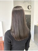 ブリーチなしワンカラー暗めカラーグレー秋カラー冬カラー
