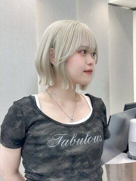 ロンドリゼル 札幌(Lond RiseL) ◯ オリーブグレー/韓国/レイヤーカット/髪質改善/縮毛矯正/札幌