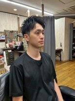 アールズ ヘア(R's hair)&nbsp;MEN’S HAIR/ブルーブラック/フェザーパーマ/ 印西/印西市