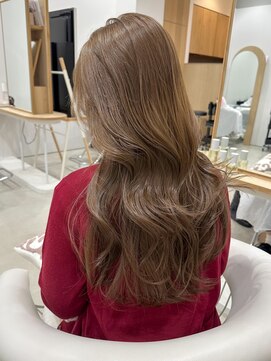 ロングヘア/韓国/レイヤーカット/ダブルカラー/栄e45