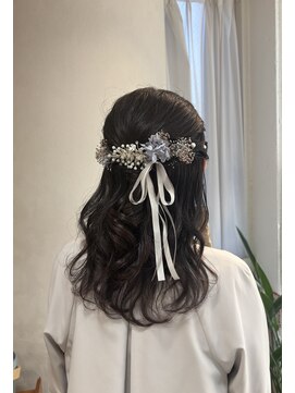 ゆるふわハーフアップ☆