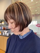 サラ ビューティ サイト 春日(SARA Beauty sight)&nbsp;顔周りレイヤーショート